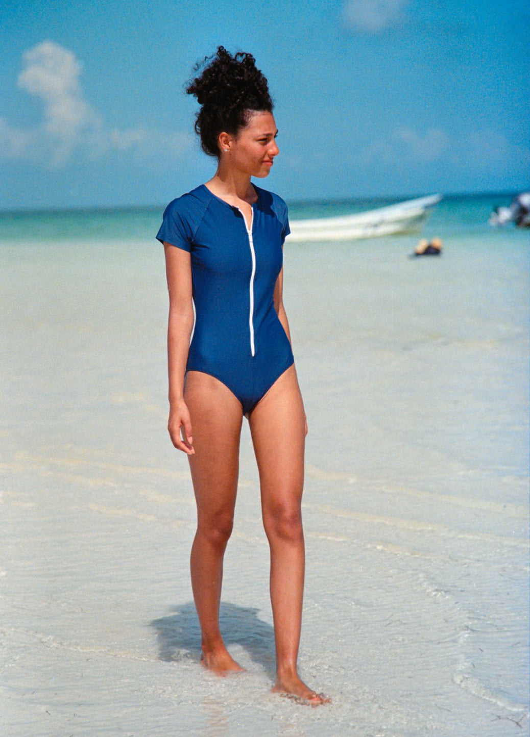 Short-Sleeved Swimsuit - Cover