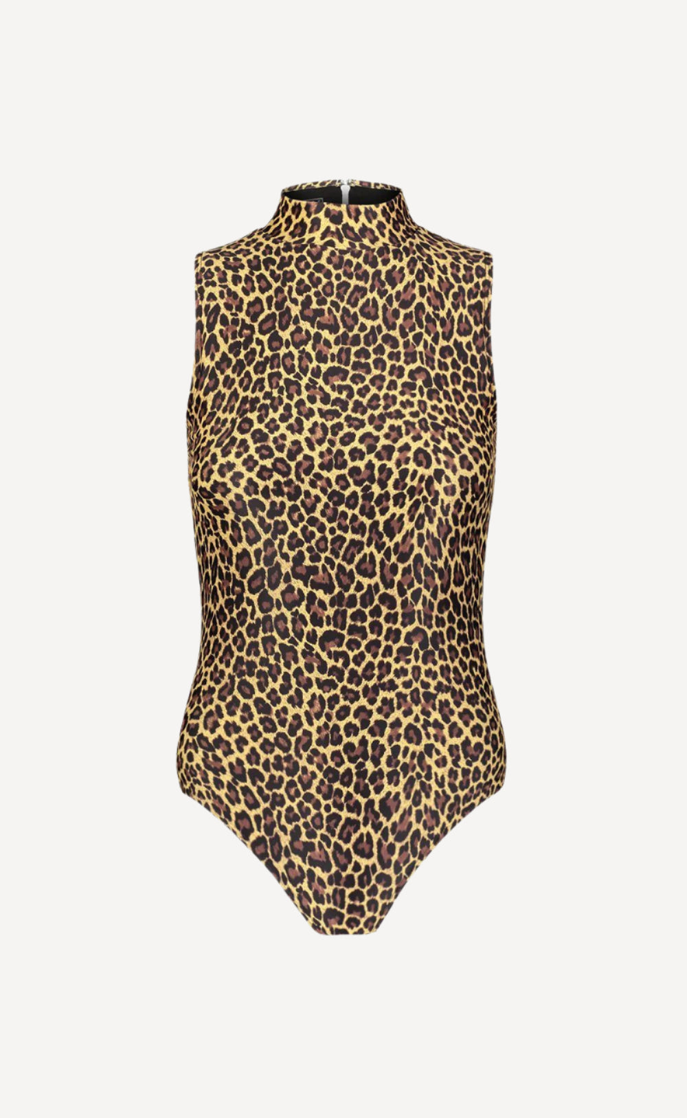 Sleeveless Mock-Neck Swimsuit One-Piece Cover Clothing