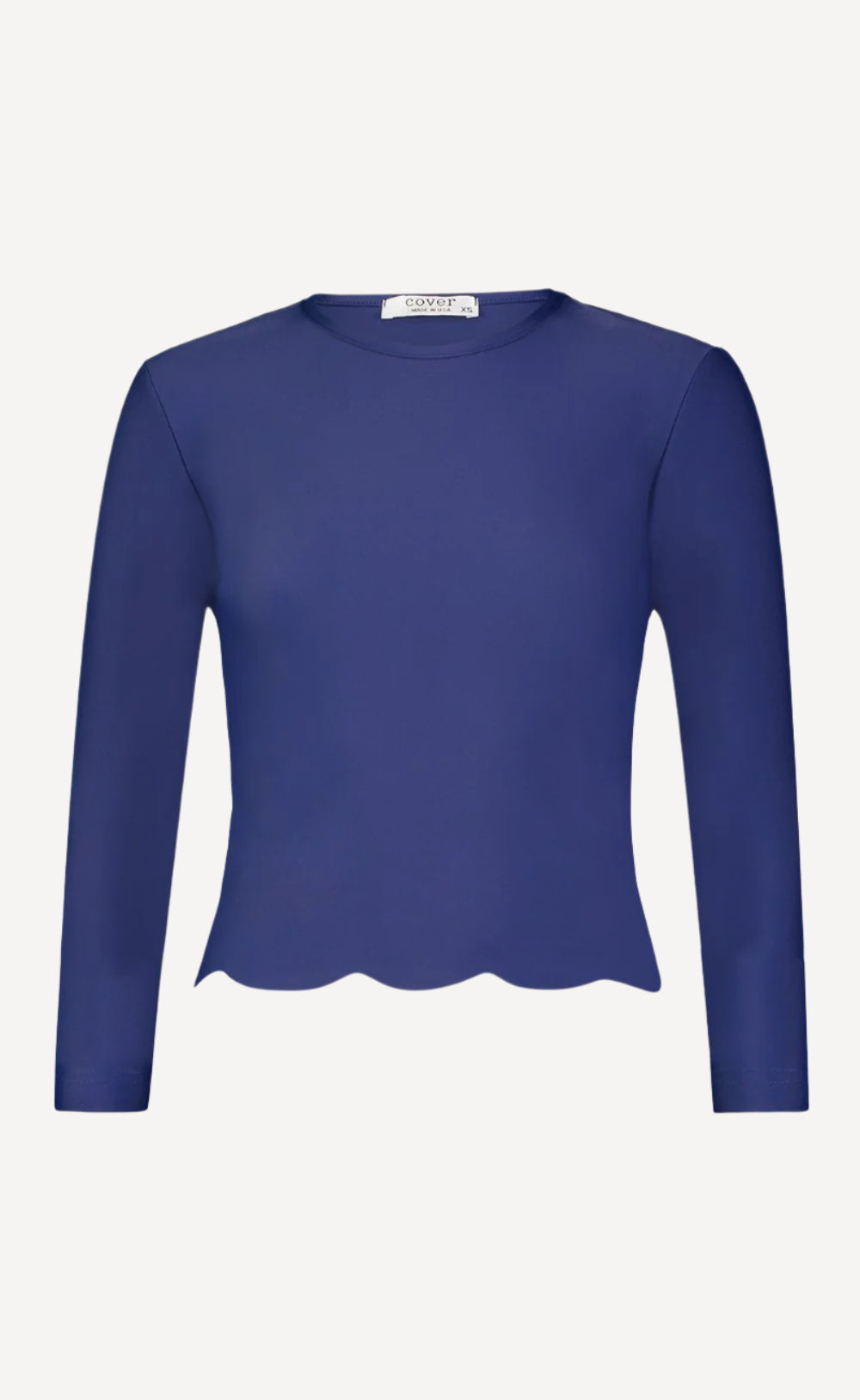 Scallop Cut Swim T-Shirt Swim T Cover Clothing