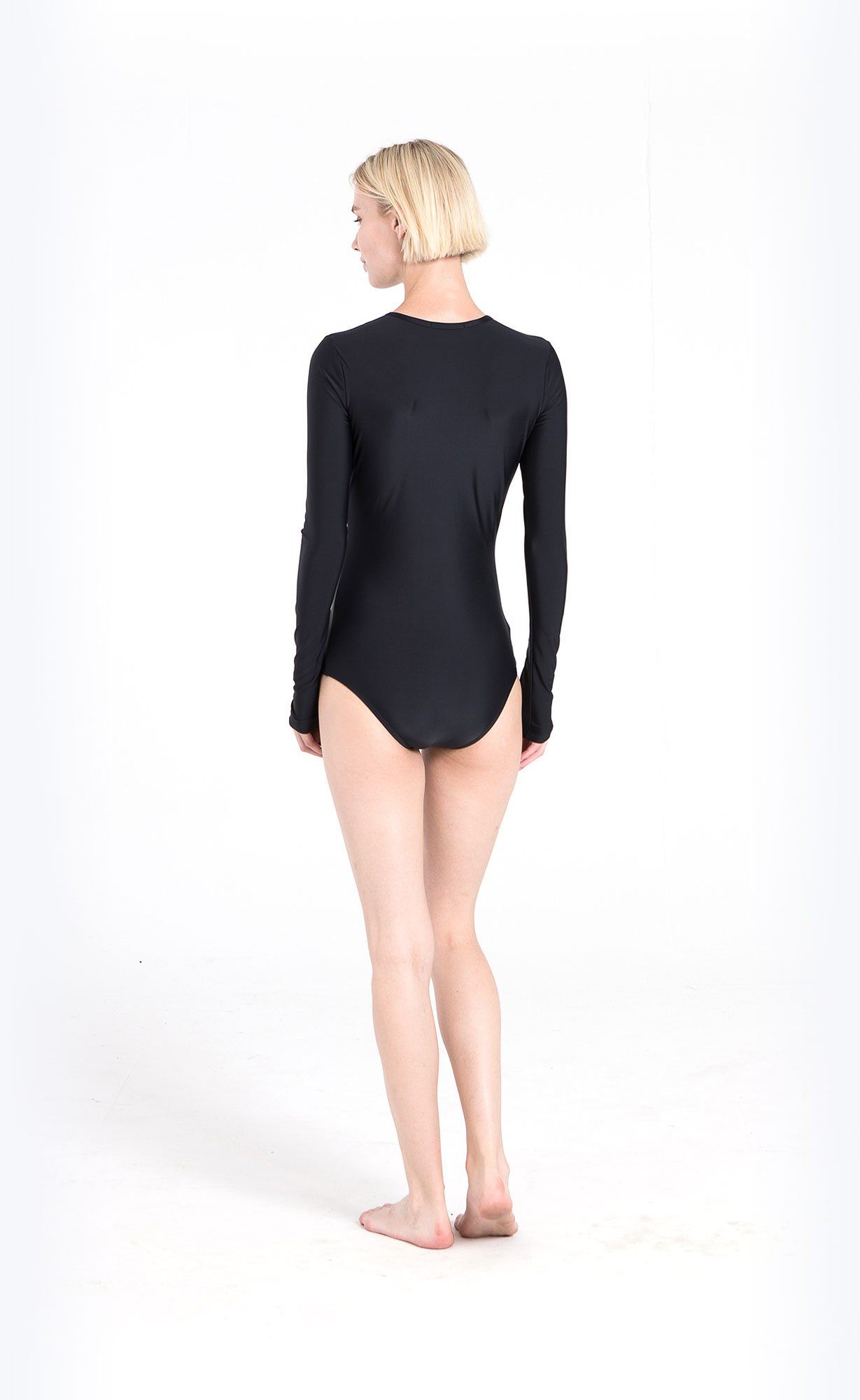 Long-Sleeved Front Zip Swimsuit One-Piece Cover Clothing