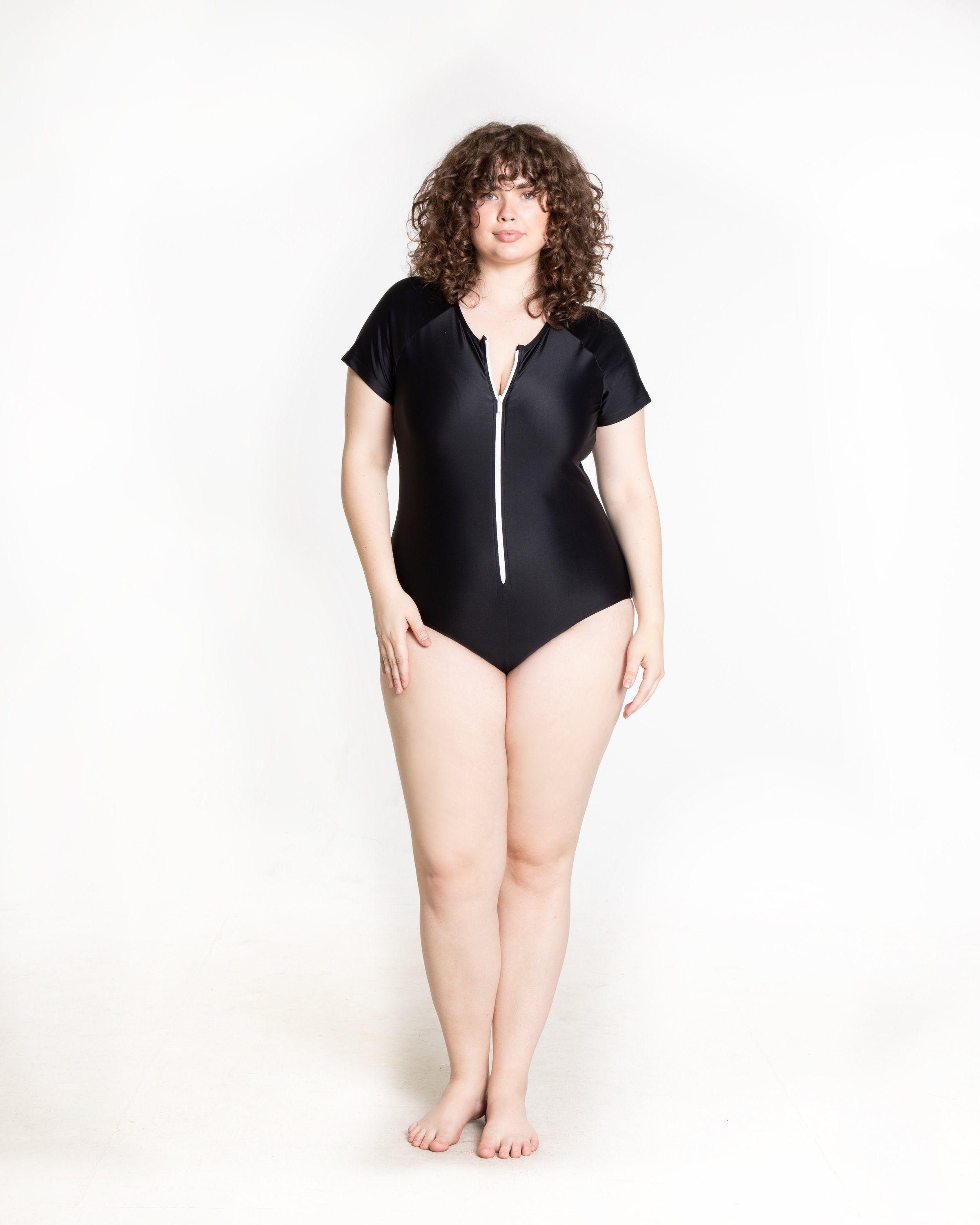 Short-Sleeved Swimsuit One-Piece Cover Clothing