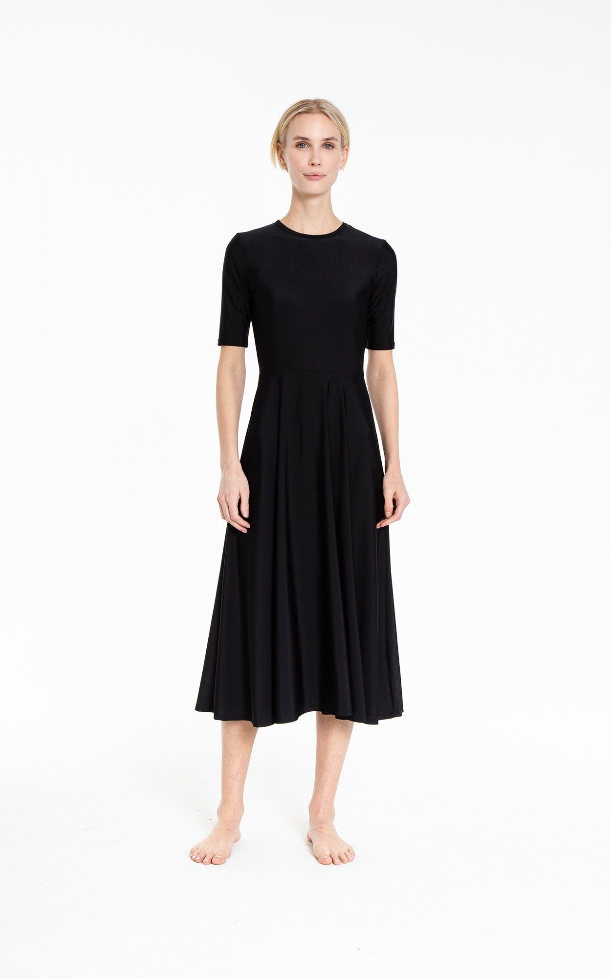 Elbow Sleeve Dress Cover-Ups Cover Clothing