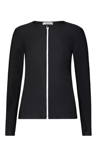 Long-Sleeved Front Zip Swim Cardigan - Cover