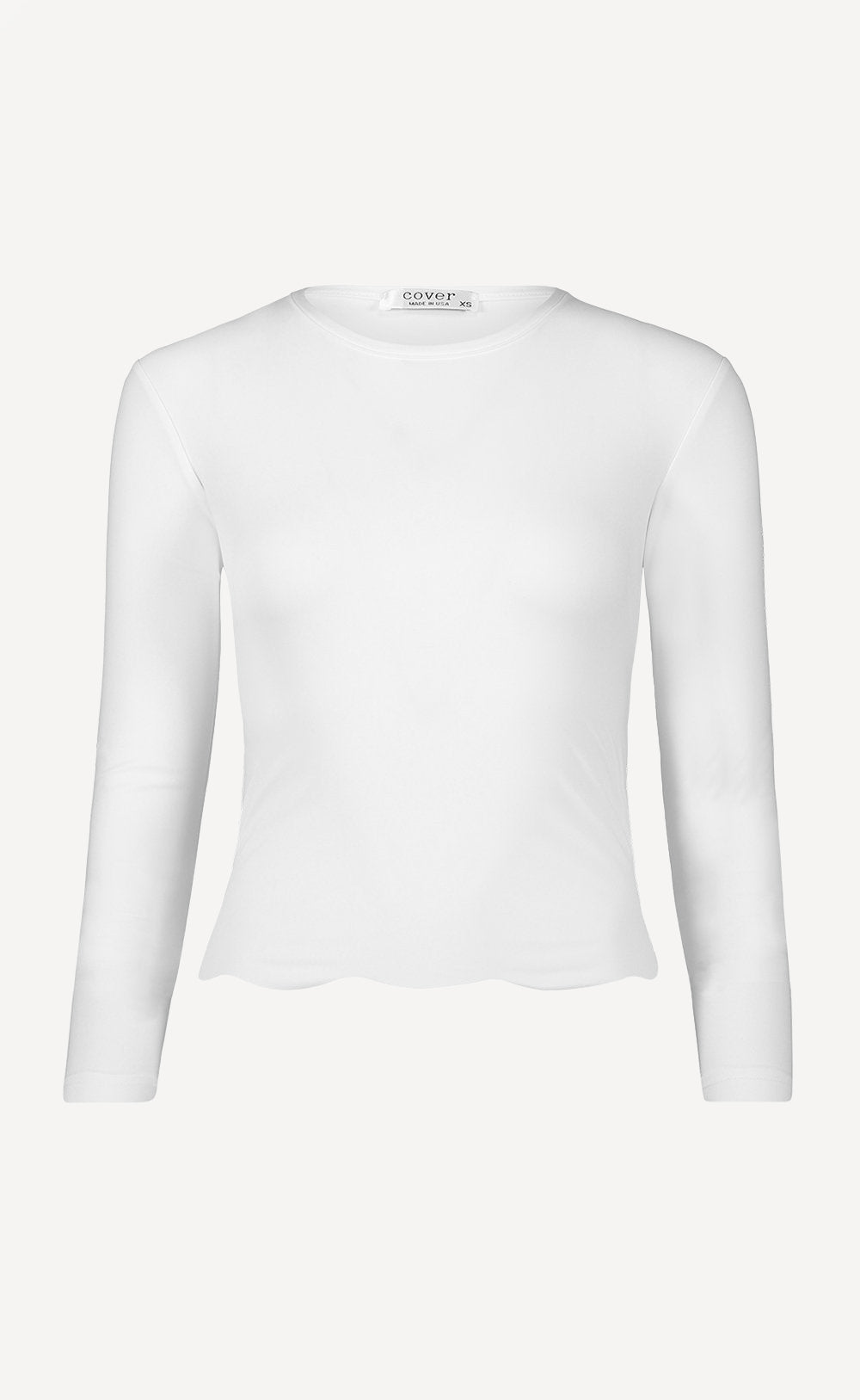 Scallop Cut Swim T-Shirt Swim T Cover Clothing.