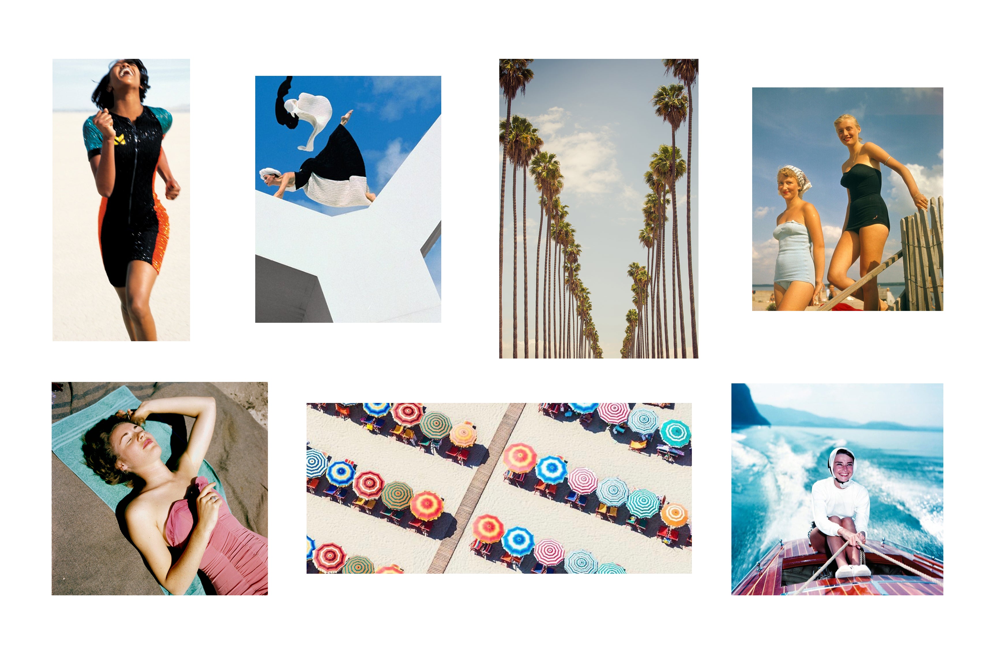 Beach inspo collage.