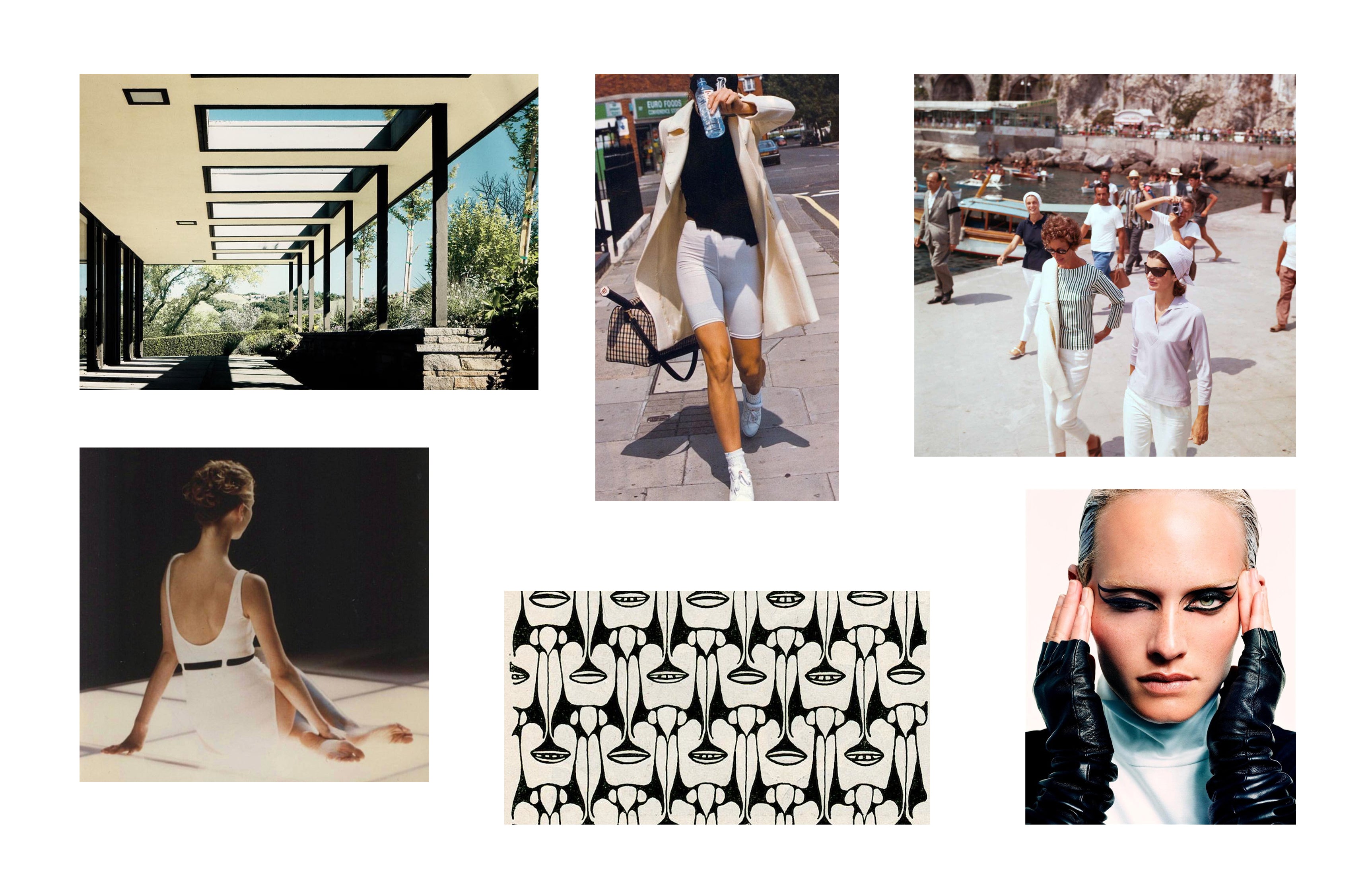 White tones moodboard.