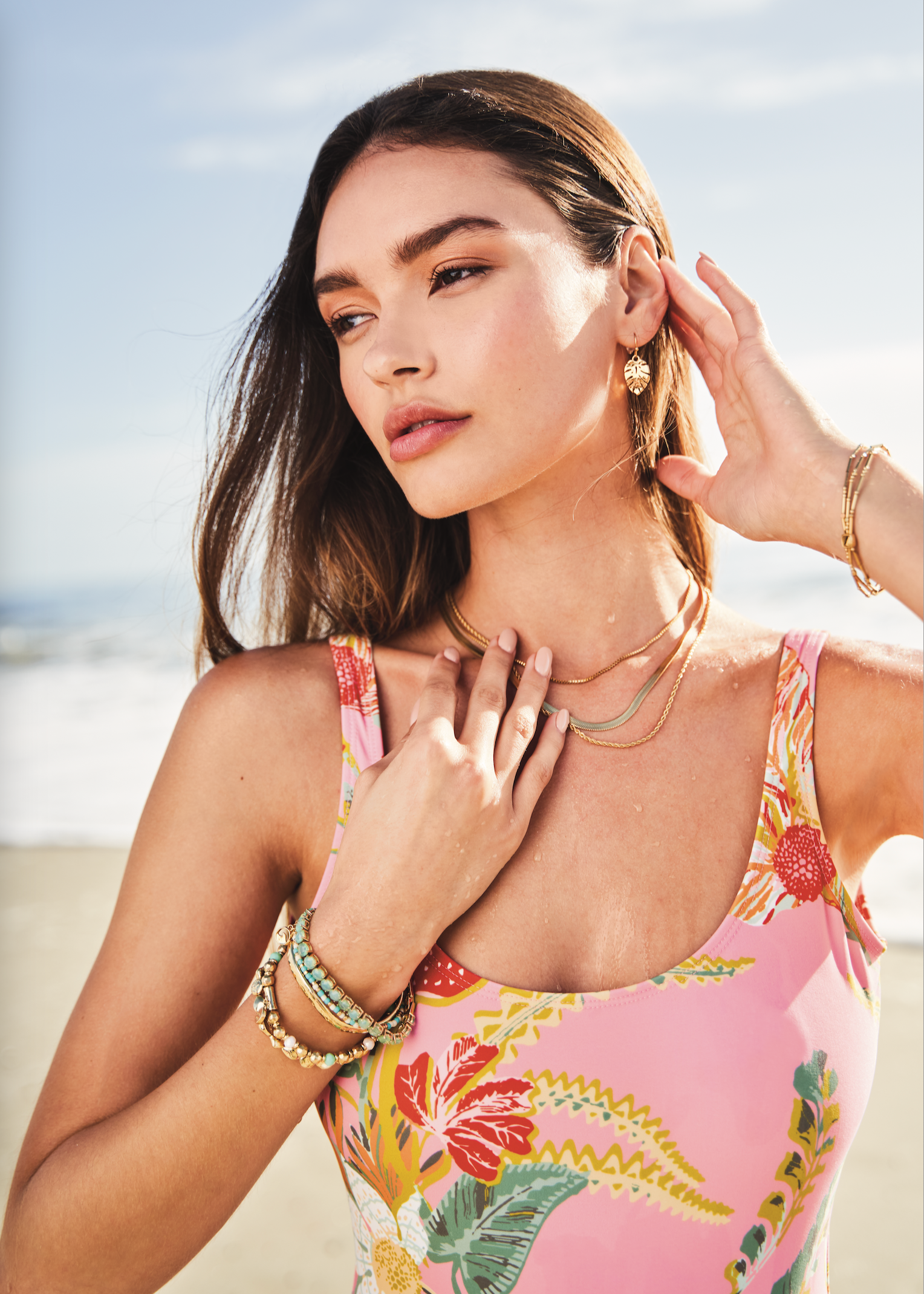 Model wearing the Spartina 449 collab.