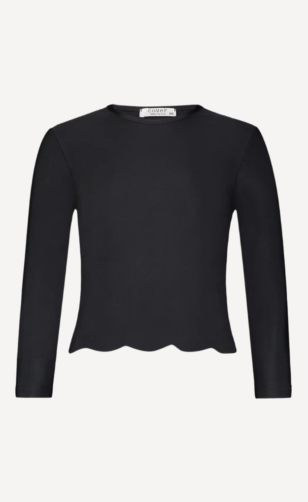 Scallop Cut Swim T-Shirt Swim T Cover Clothing 