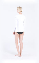 Long-Sleeved Front Zip Swim Cardigan Swim T Cover Clothing 